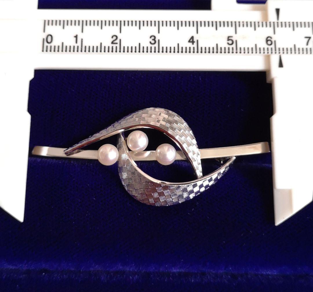 MIKIMOTO ブローチ 美品 アコヤ真珠 5mm シルバー製