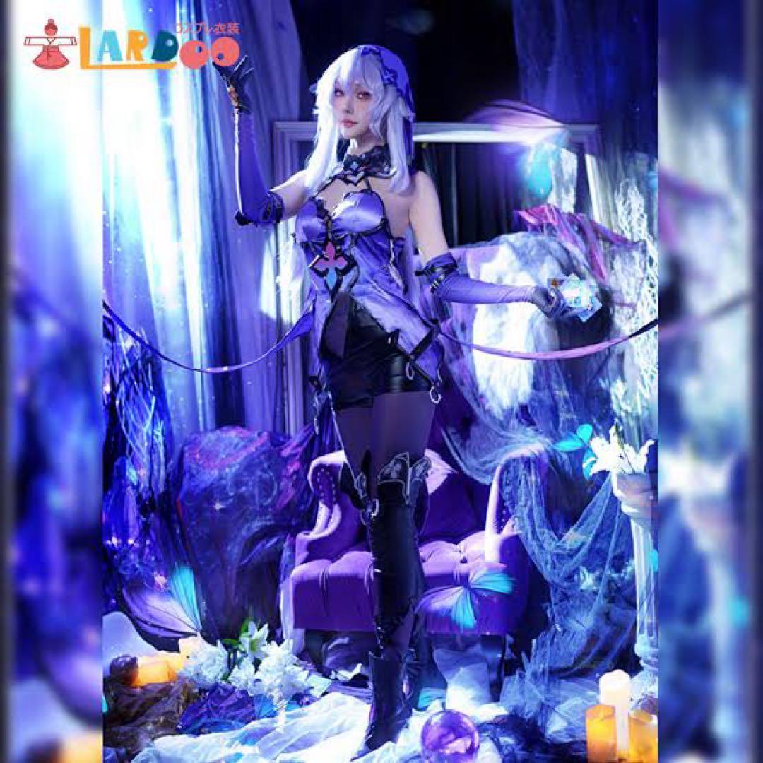 スタレ ブラックスワン コスプレ衣装(Lサイズ)+セット済ウィッグ