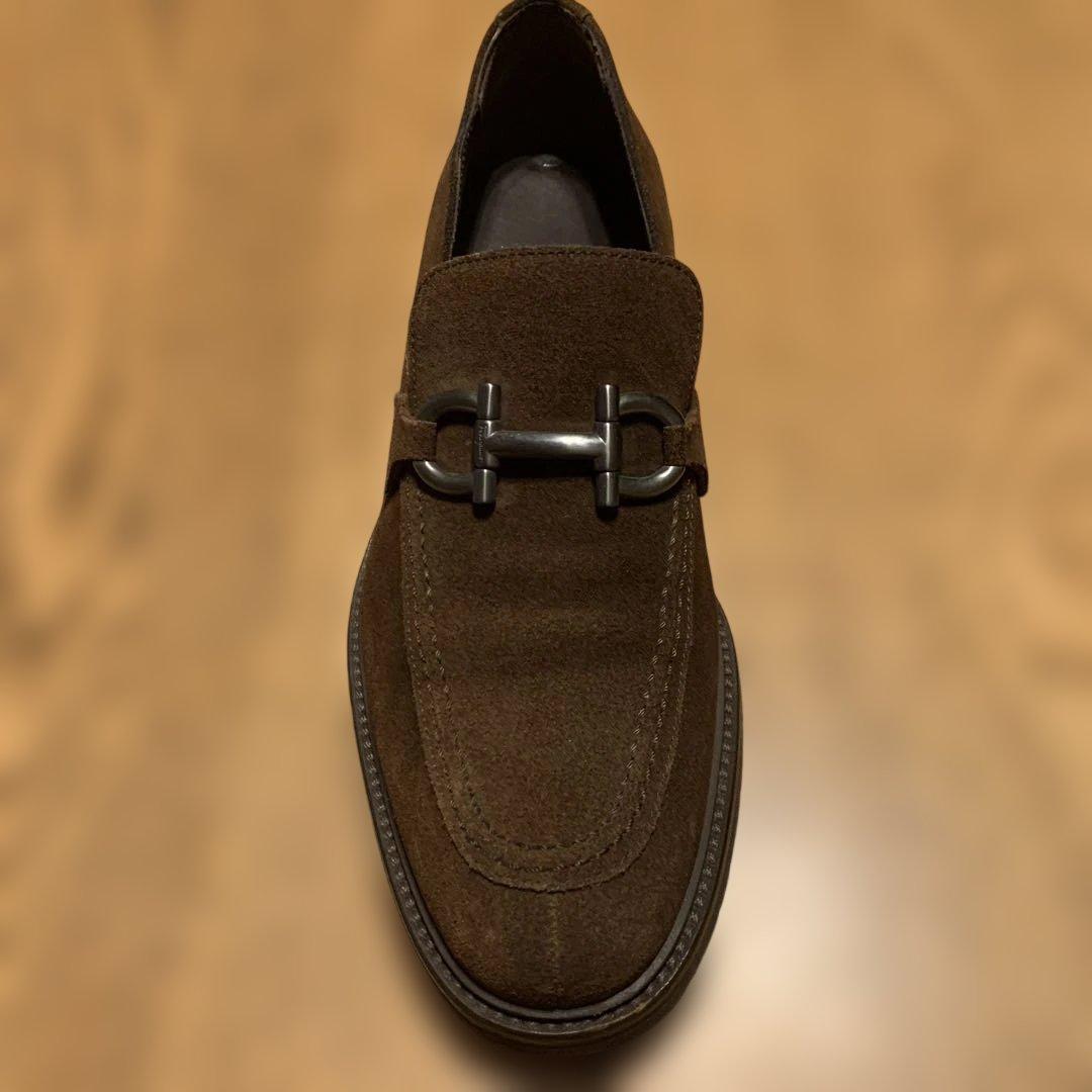 Ferragamo /スエード /ガンチーニシルバー金具/