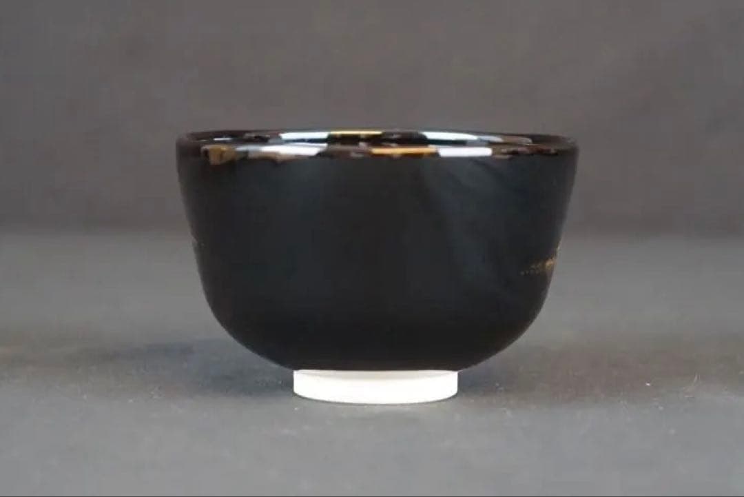 南口閑粋 富士群鶴 茶碗 共箱 栞付 茶道具