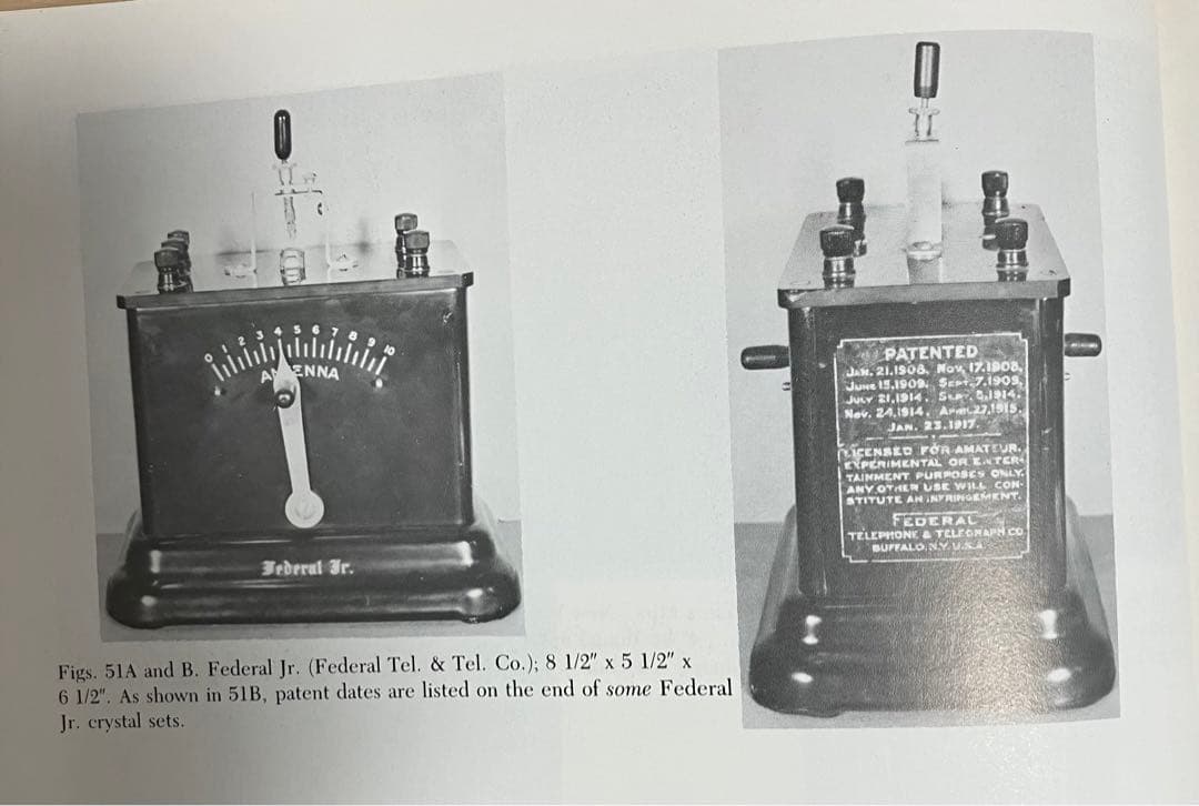 値下げしました！　鉱石ラジオ　Federal Jr. (米製)