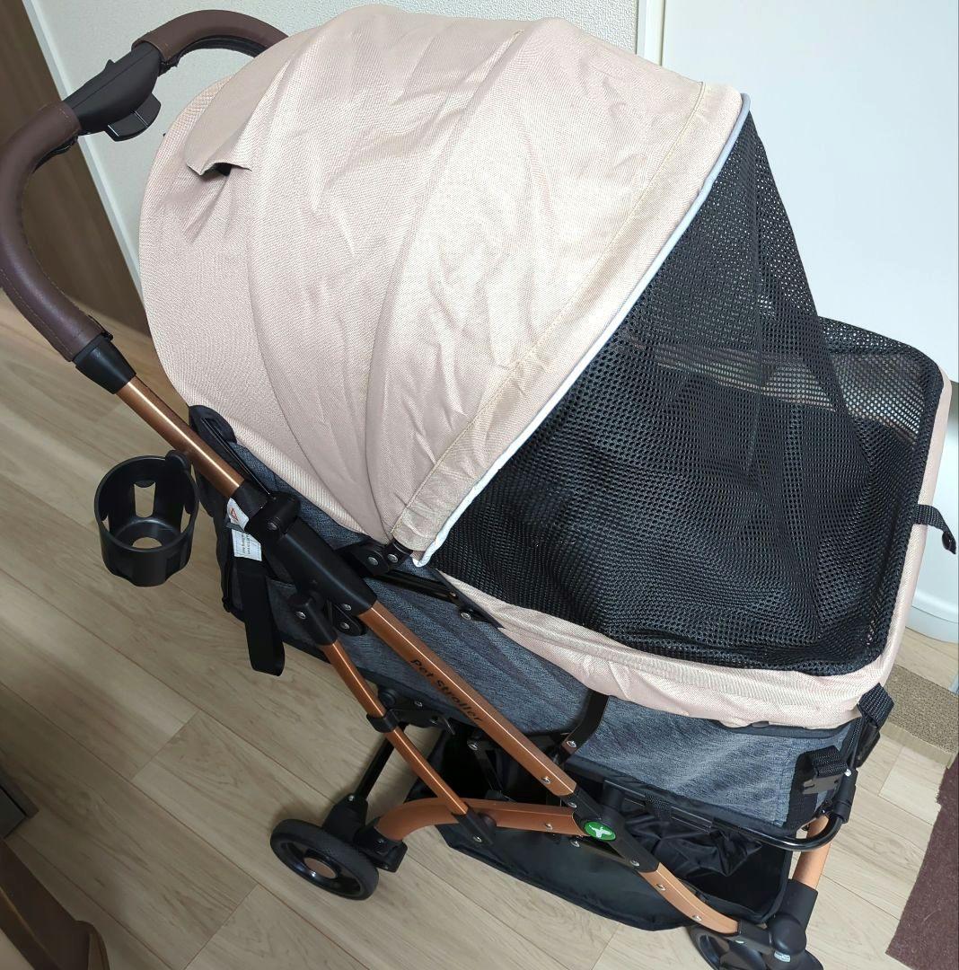 さ*む様 Totoro ball ペットカート 犬 バギー4輪 ベージュ