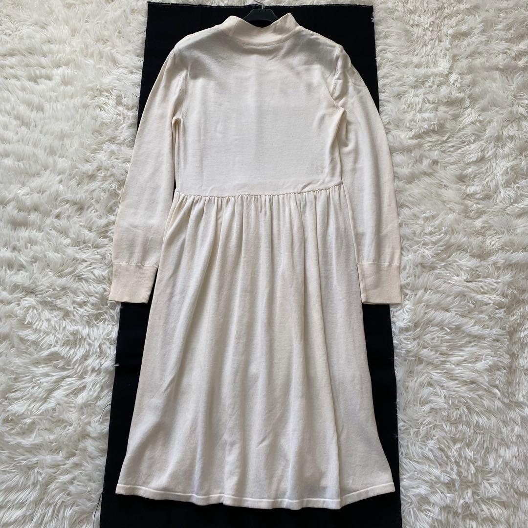 近年✨フォクシーニューヨーク　エバーグリーン　ニットワンピース　ウール100%