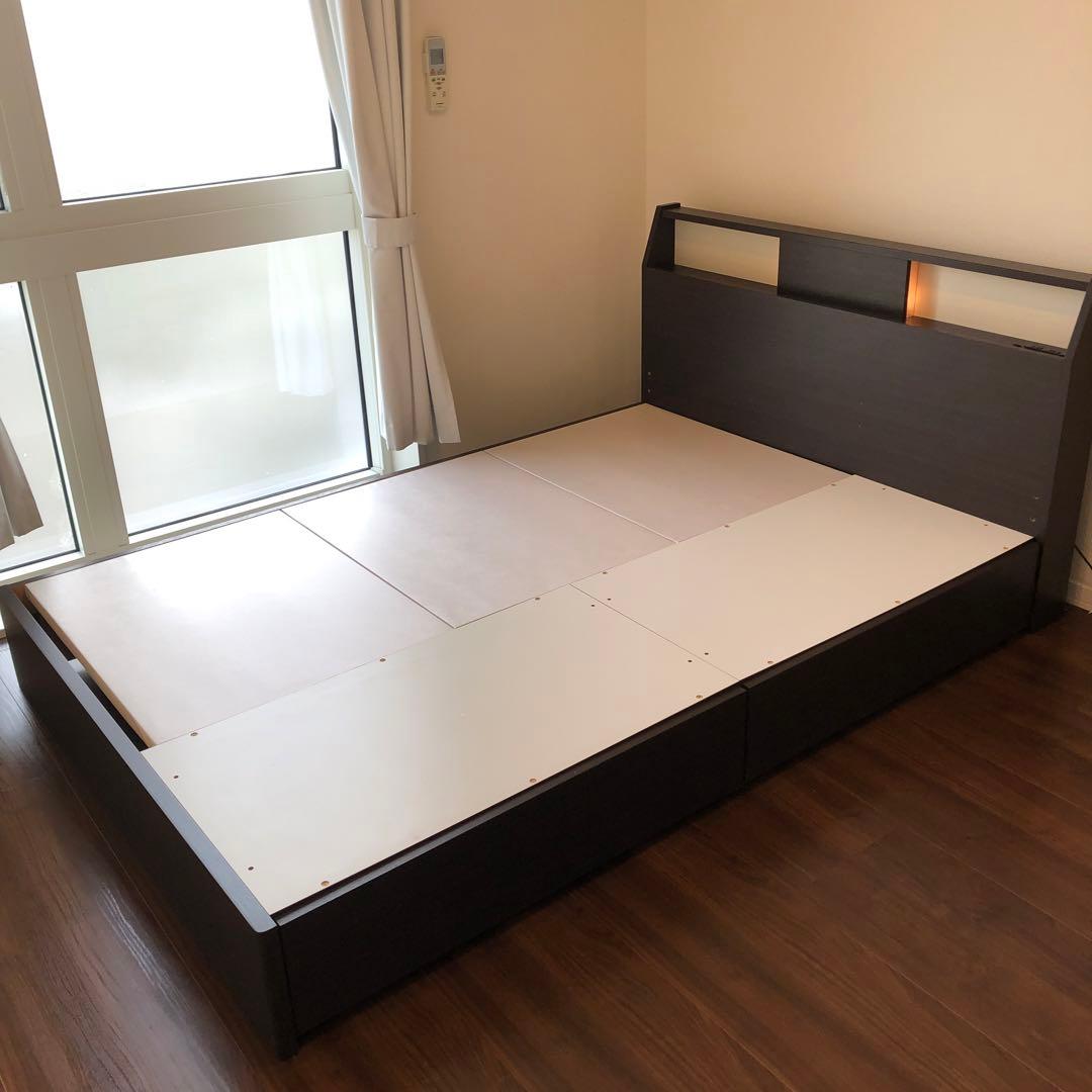 [カタさん専用]ニトリ　ダブルベッド　フレーム　マットレス