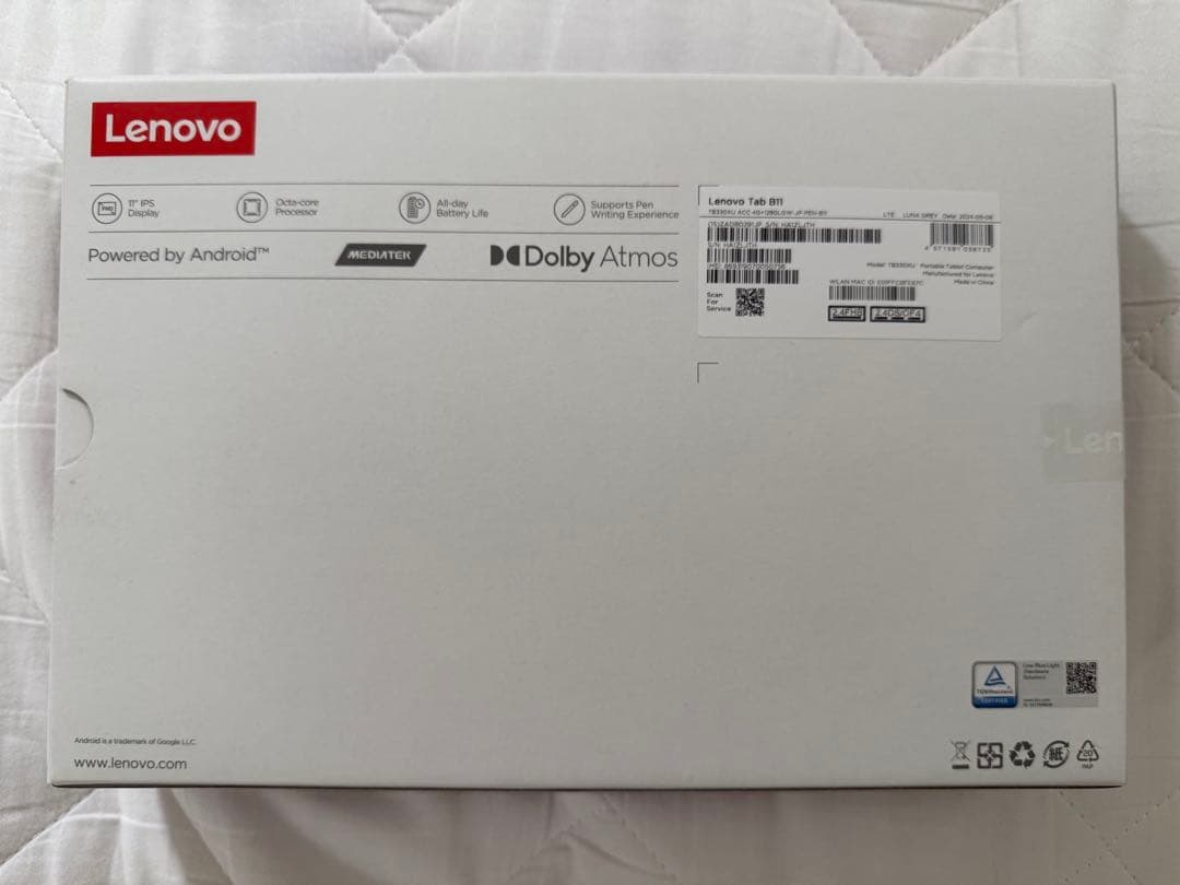 【美品】Lenovo Tab B11 TB330XU ZADB0291JP