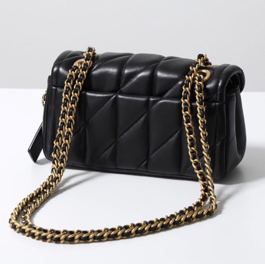 【新品】COACH タビー ショルダー バッグ 20・キルティング　ゴールド