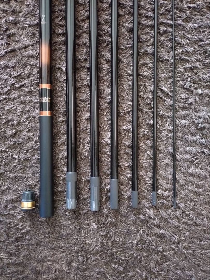 がま鮎 マルチフレックス 伸徹II 81→71 中古美品