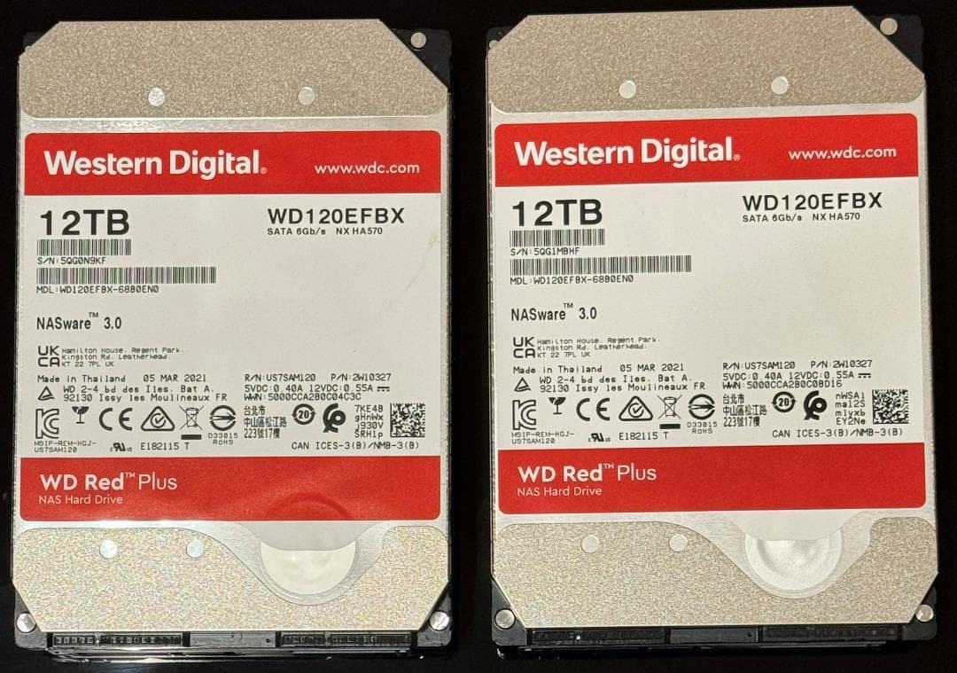 【HDD付き】Synology DS220+ WD Red Plus 24TB