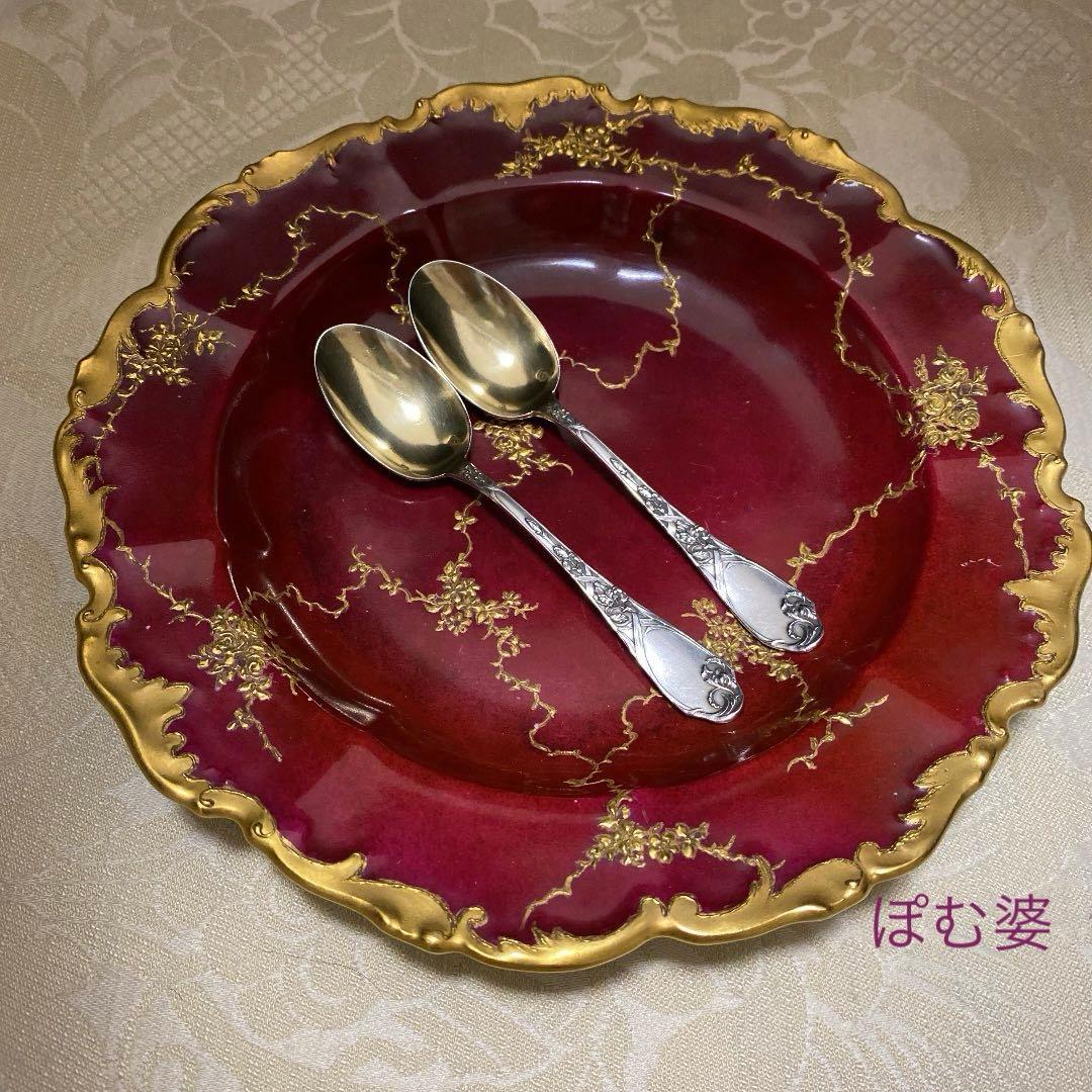 【ピュイフォルカ】 純銀 スプーン １本「アール・ヌーヴォーの華／アイリス」