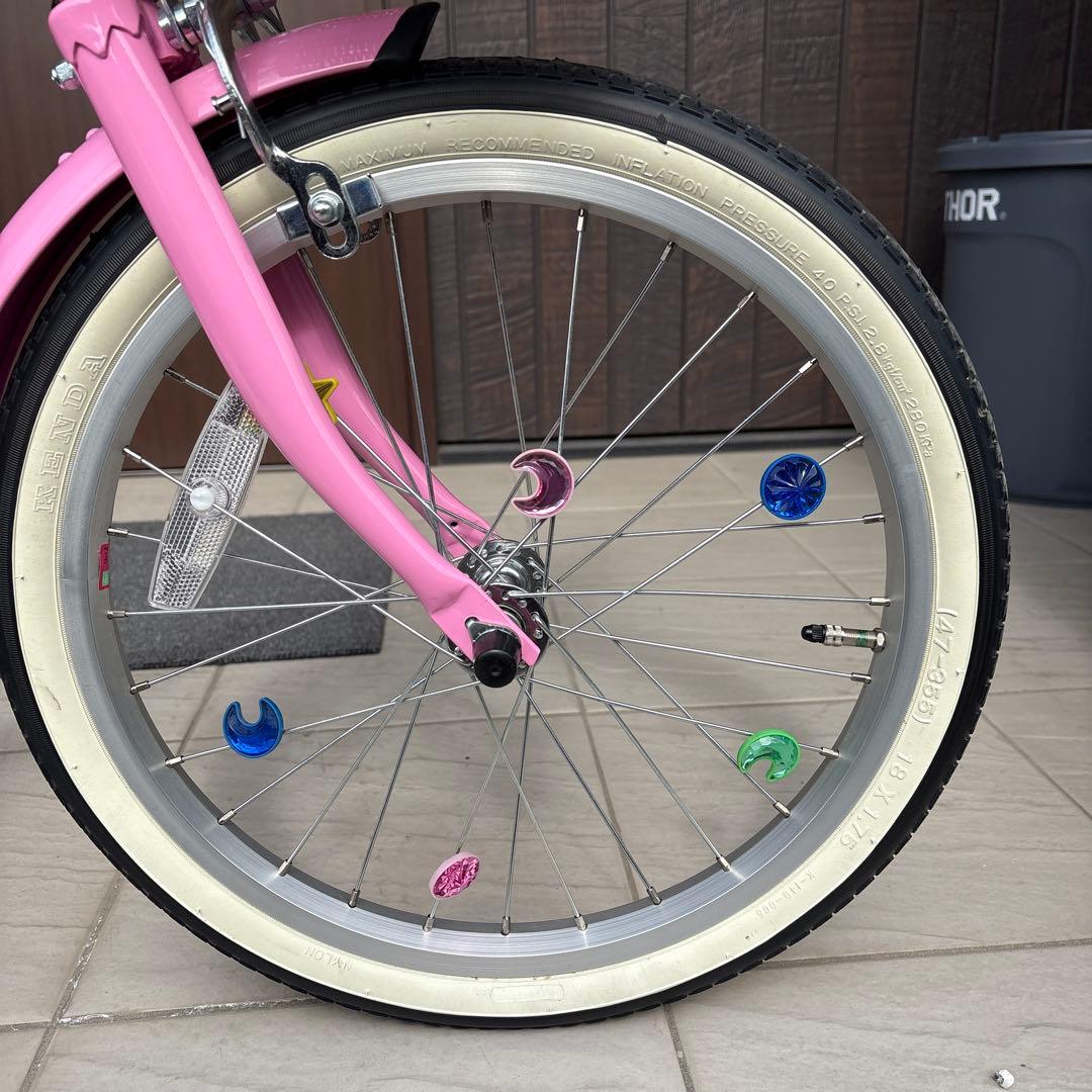 サイクルベースあさひ　子供用自転車　18インチ　前カゴ　補助輪付き　※福岡県