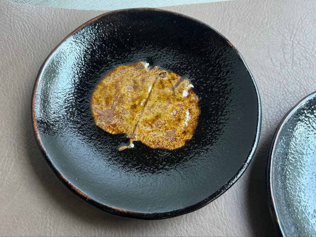 三玄窯 中里重利　天目　皿5枚　5寸皿　銘々皿