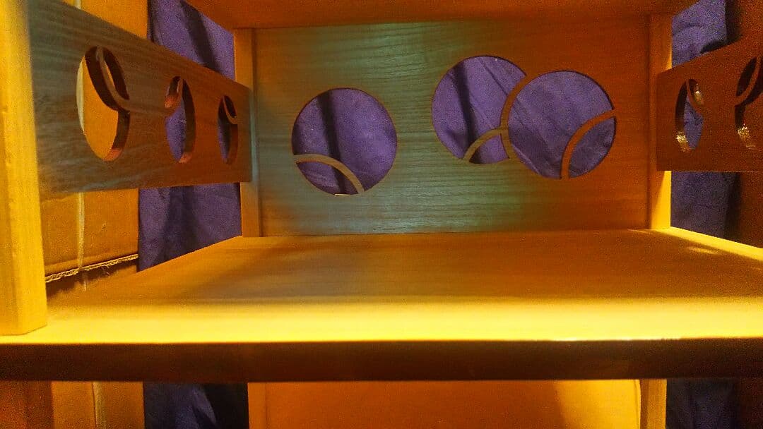 桐壺々透二重棚、田原一斉作、而妙斉好