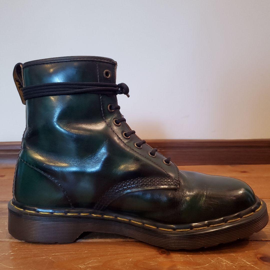 【希少濃緑×ゴールデンサイズ】英国製 ドクターマーチン 8ホール UK7.5