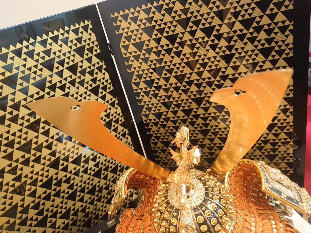 ●新品●早い者勝ち●訳あり品●フルセット　長鍬正絹糸威兜飾り　25万円高級品