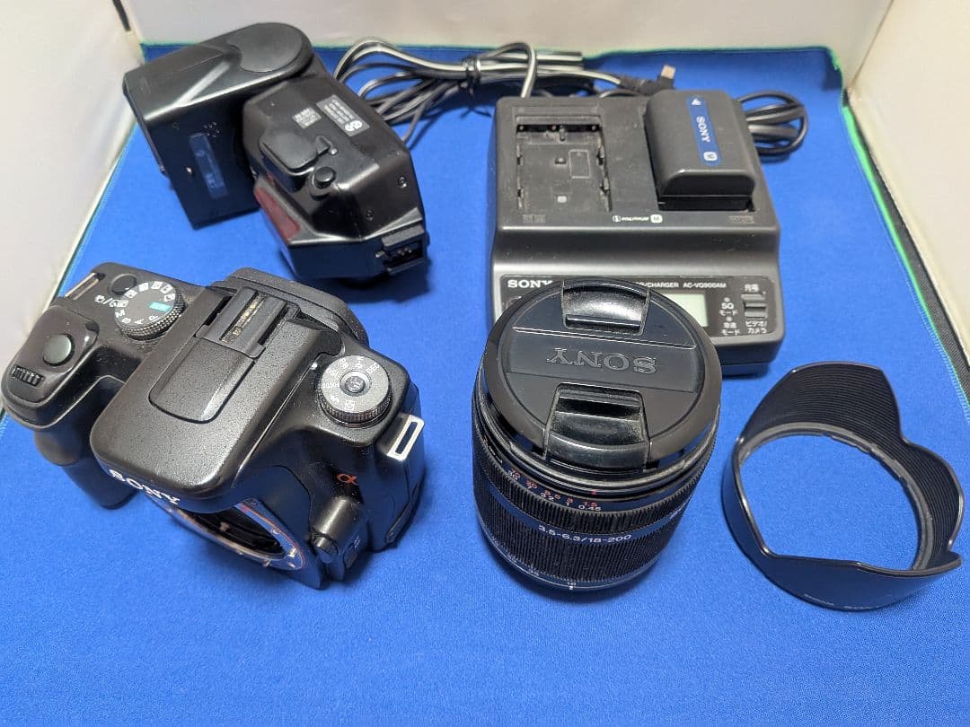 即購入可 完動品SONYデジ一眼カメラ6点セットα100DSLRA100