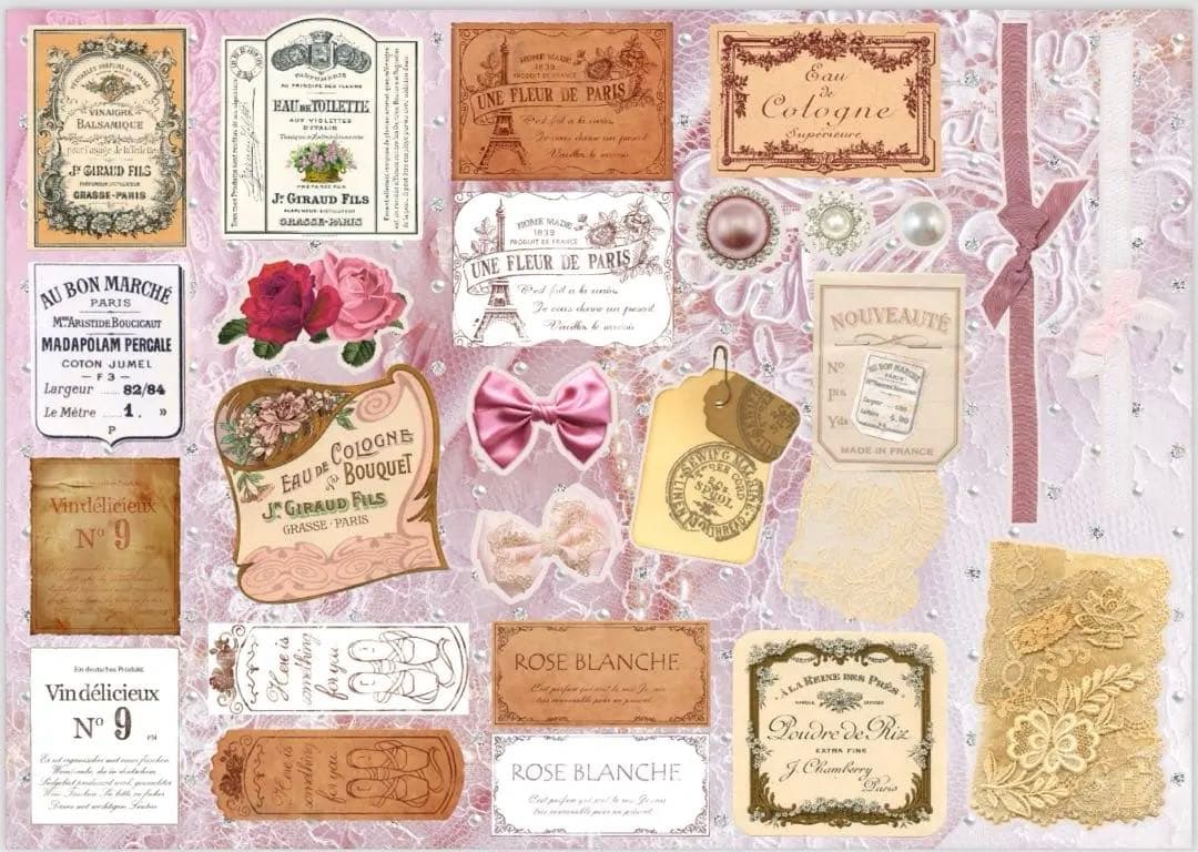 新作全部set♡140枚　A4デザインペーパー＆コラージュシート　ジャーナル