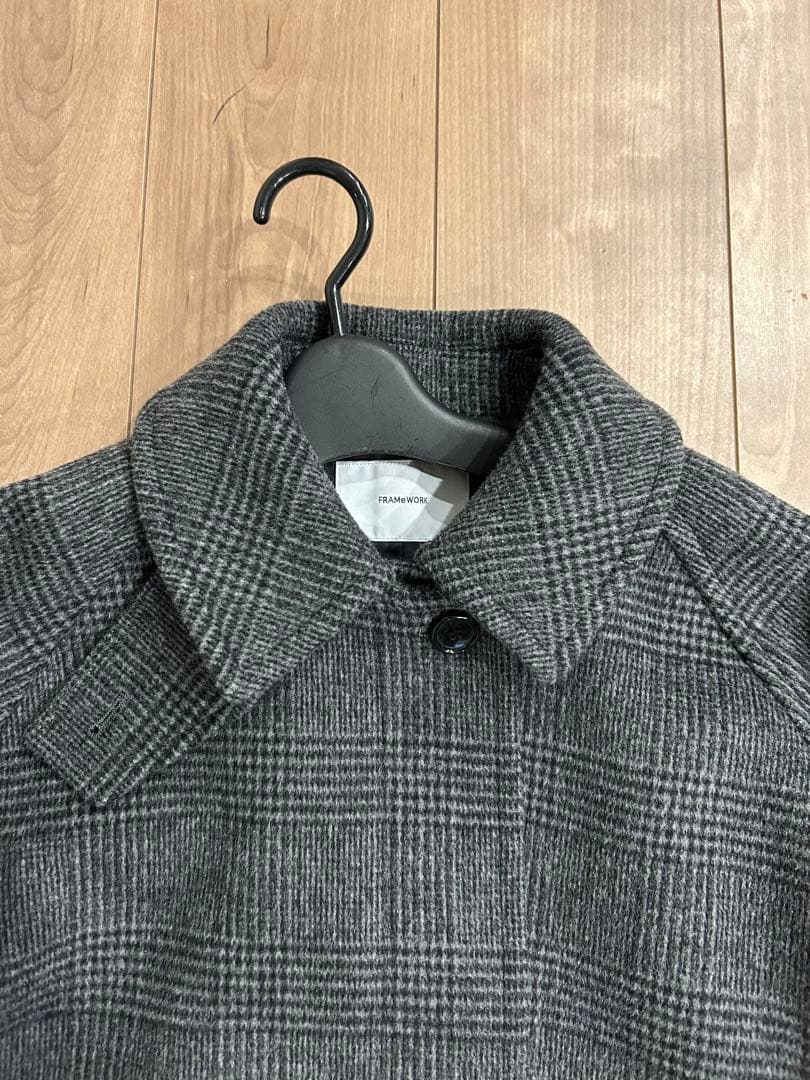 FRAMeWORK ラムウールMIXシャルムバルカラーコート　38