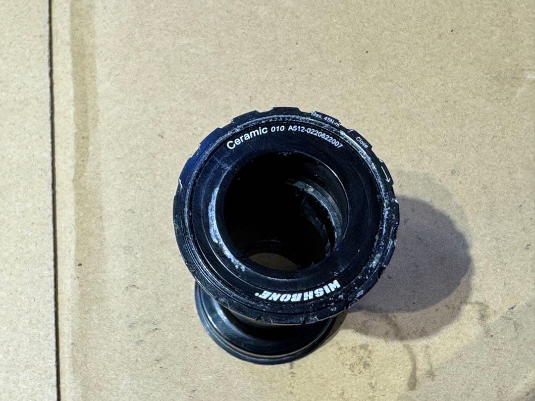 ウィッシュボーン　セラミックBB PF86、バーテープ