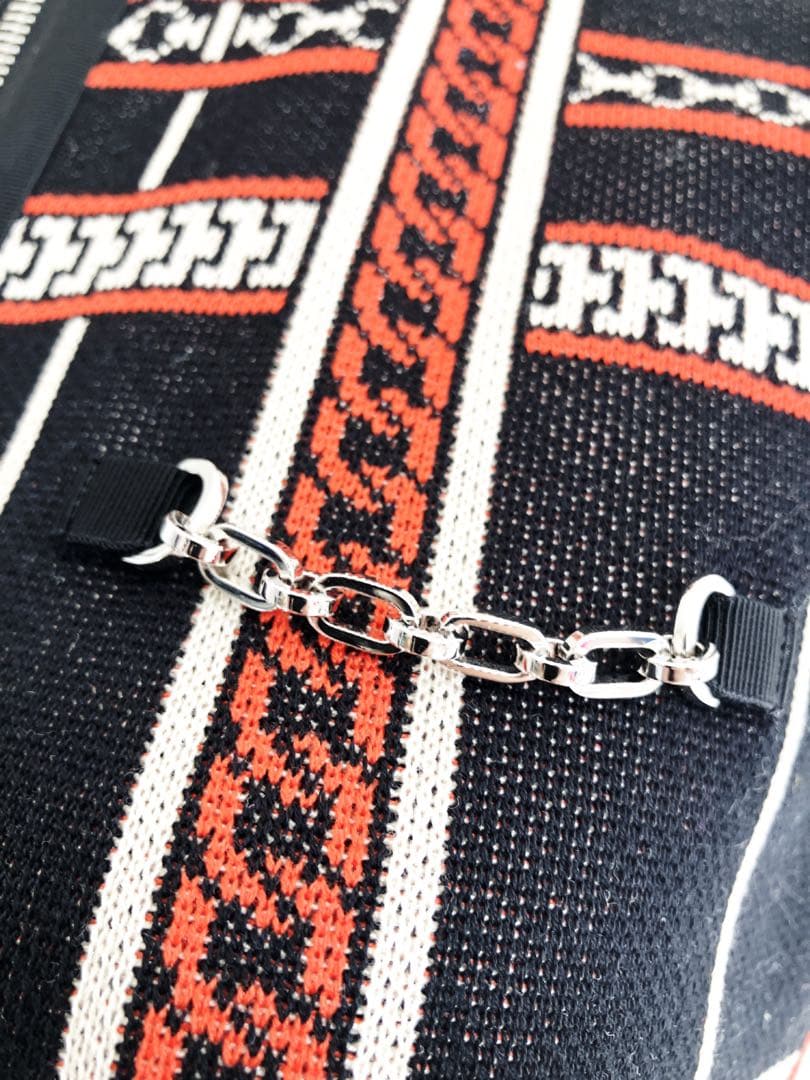 新品 HERMES タータンチェック柄 ジップアップ　ジレ　アウター　ワンピース
