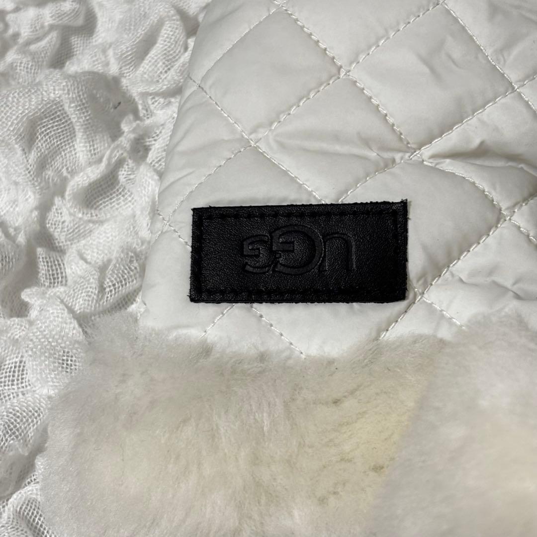 UGG ホワイト キルティング手袋