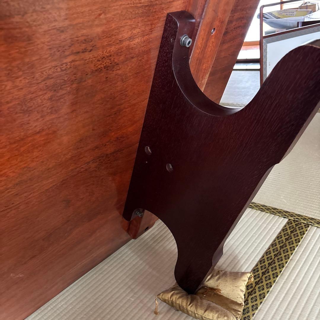 銘木家具　希少！木製低座卓 光沢仕上げ