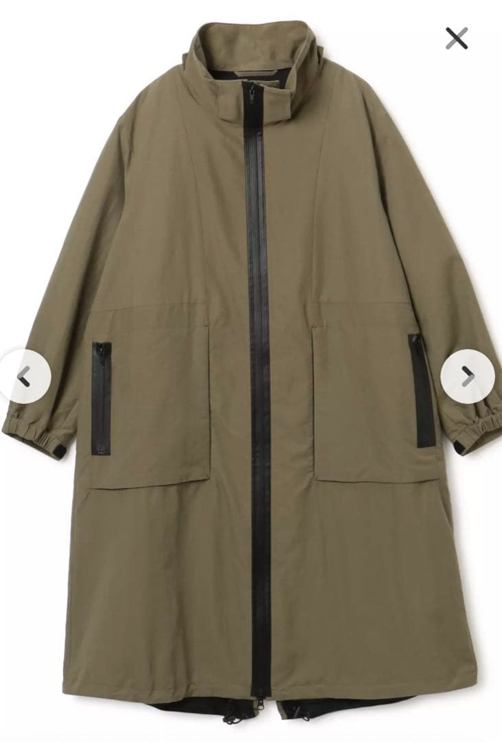 【美品】upper hights/アッパーハイツ コート ナイロン キャメル01