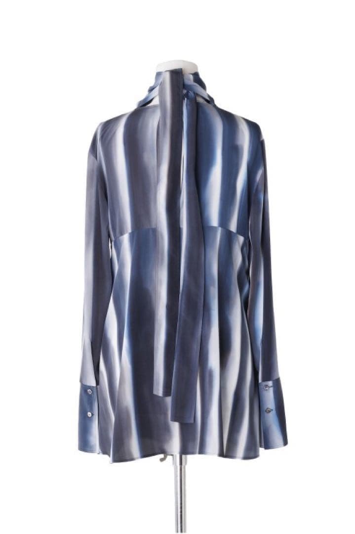 fetico フェティコHAND PRINTED TIE-NECK BLOUSE