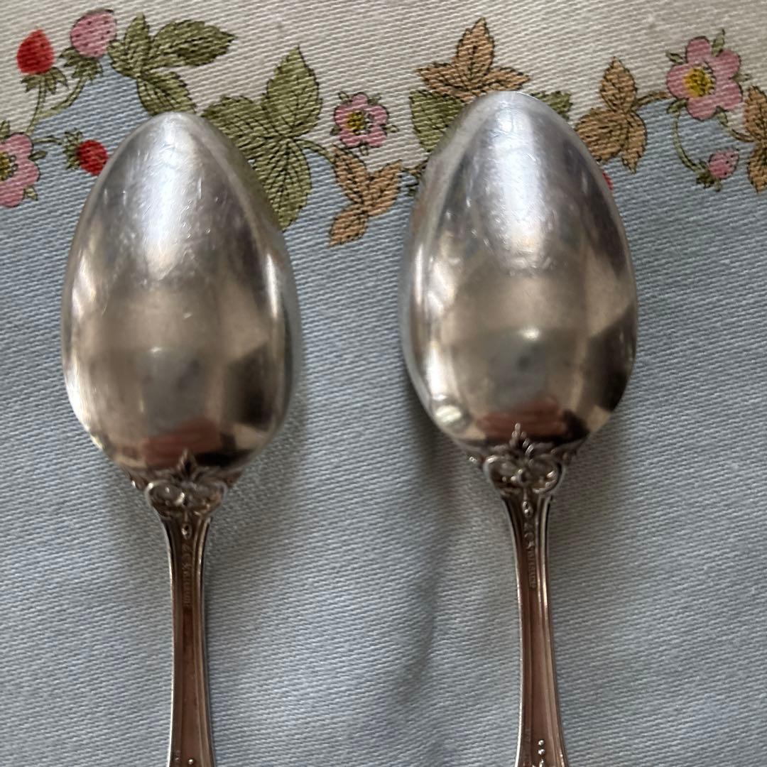 666様　純銀スプーン　Reed & Barton 2本