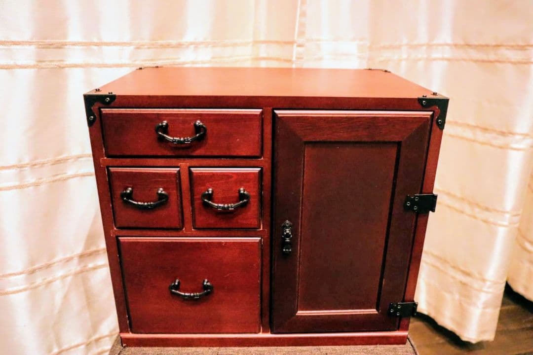 [新品未使用]　薬箱　おしゃれ　木製小物入れ