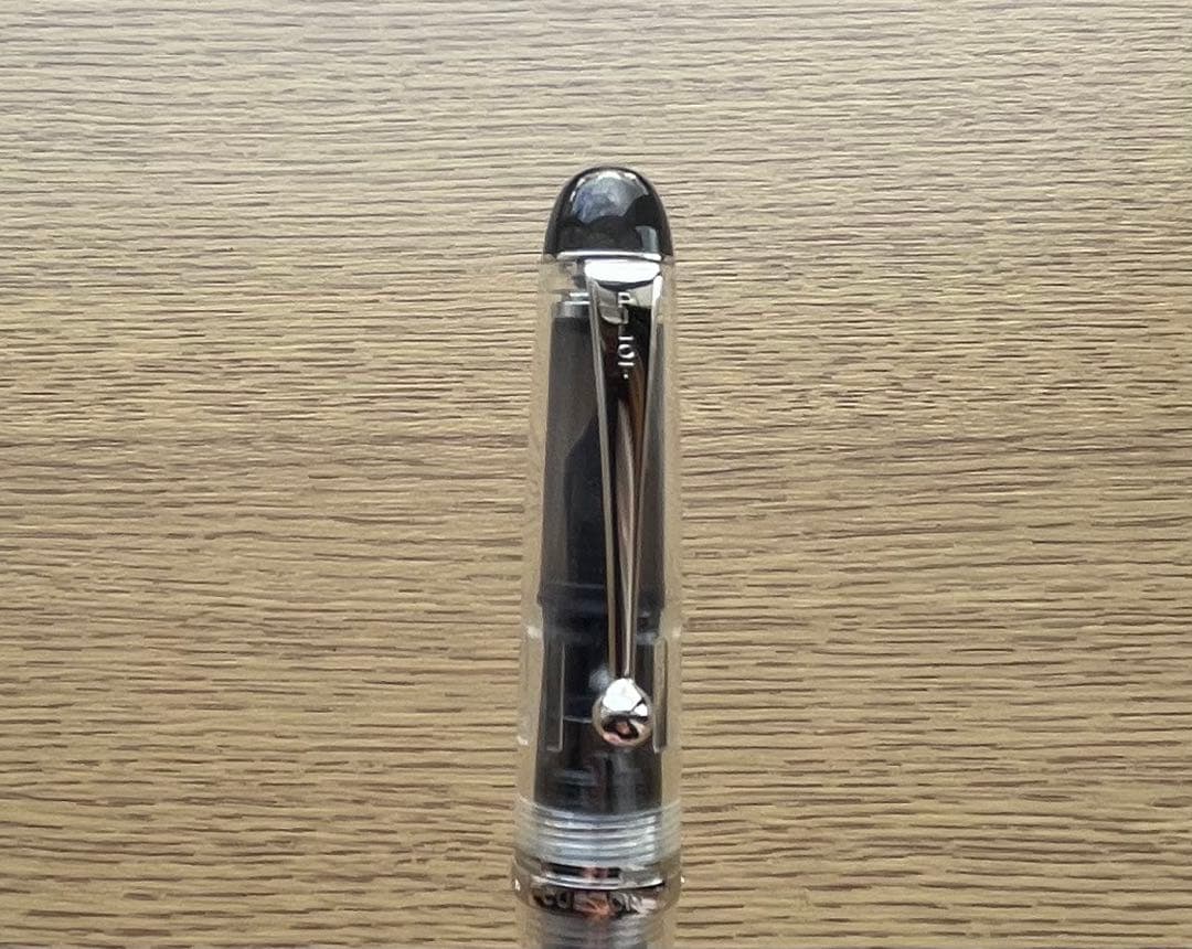 pilot カスタム74 透明軸　Fニブ