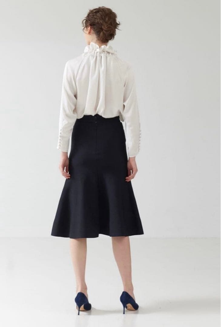 美品✨デザインワークス　サテンリボンブラウス　ボウタイ　日本製　38