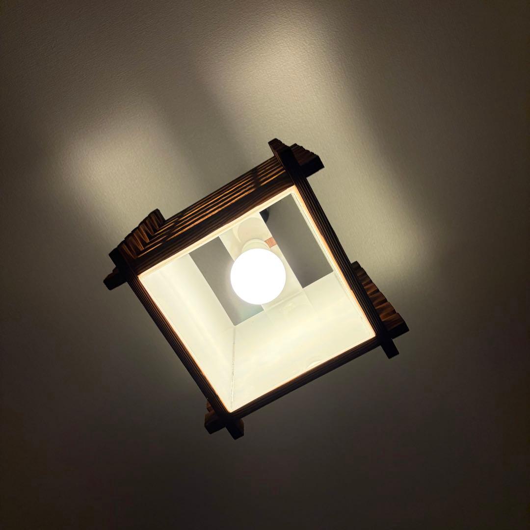 ペンダント　80s ビンテージ　ミッドセンチュリー　モダン　レトロ　和