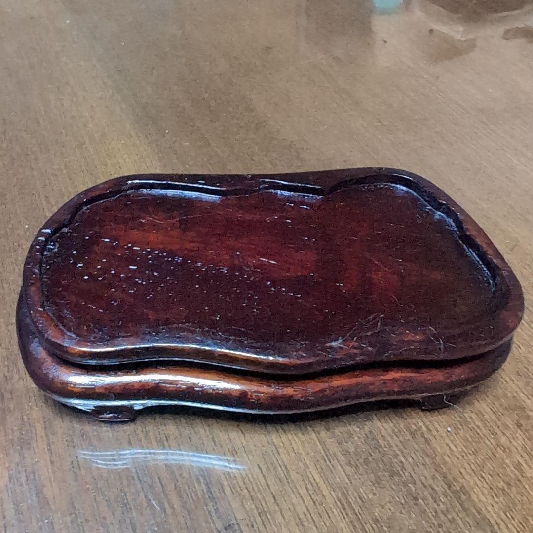 布袋様置物　翡翠　縁起物　七福神　台座付き