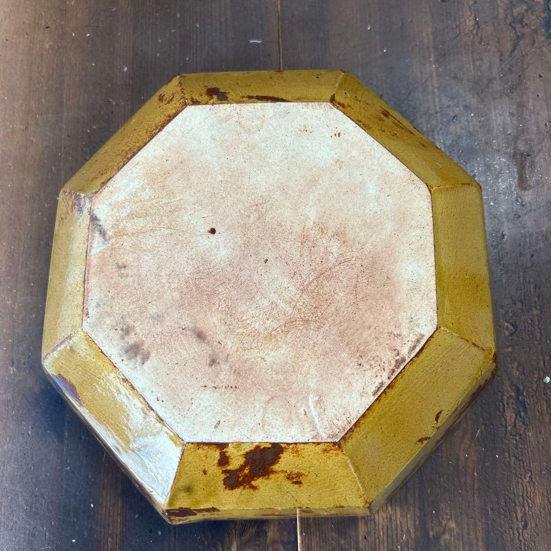 作家　陶芸作家　八角鉢　9寸　サラダ鉢　大鉢