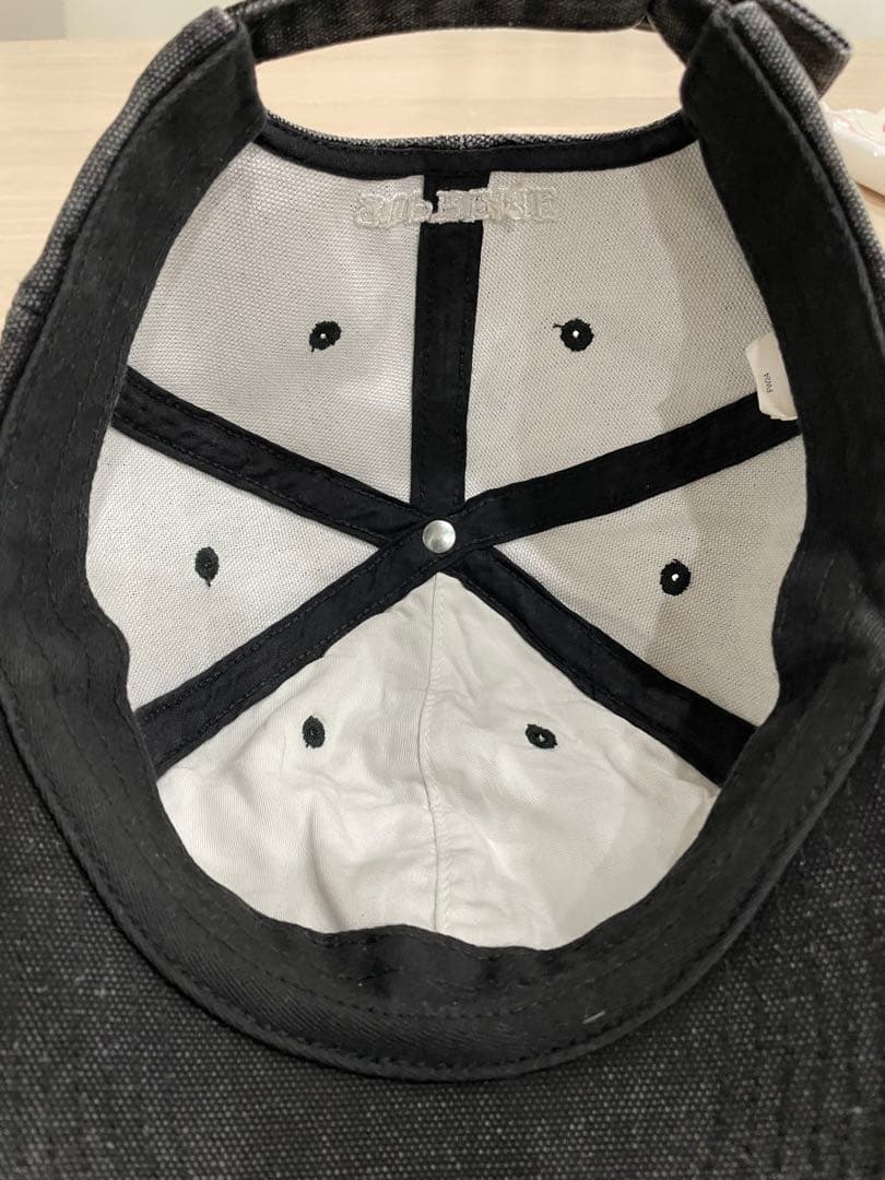 U*様 Supreme デニムキャップ ブラック/グレー