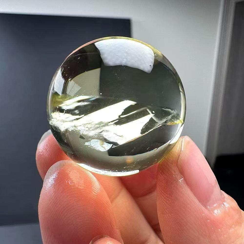 AAAA級金運UPレインボー天然シトリン丸玉B0113/YS/6001/169C