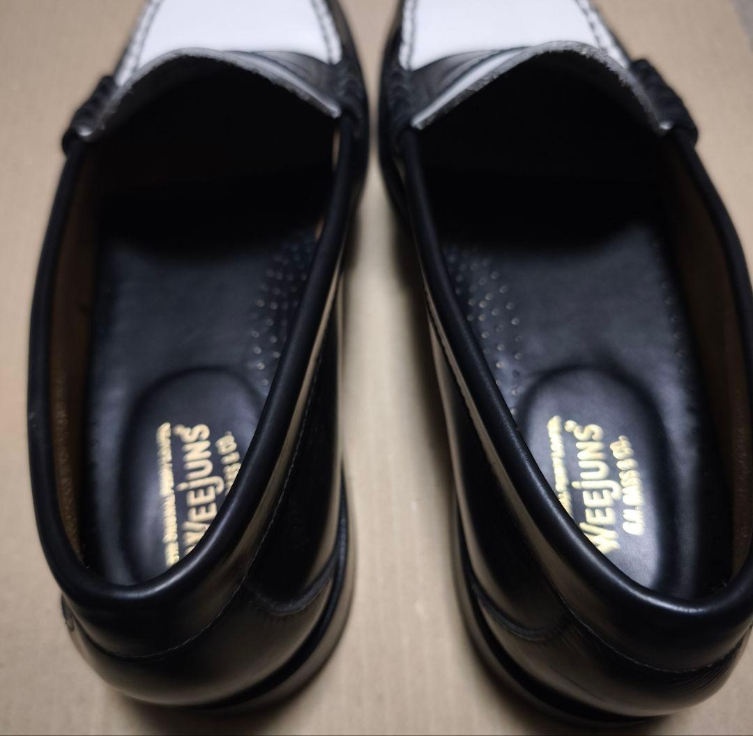 ●Weejuns G.H.BASS ローファー ホワイト/ブラック 28 中古