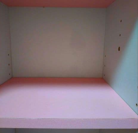 姫系　木製　送料込み　シェルフ　リボン　完成品　ピンク　本棚　子供部屋　かわいい