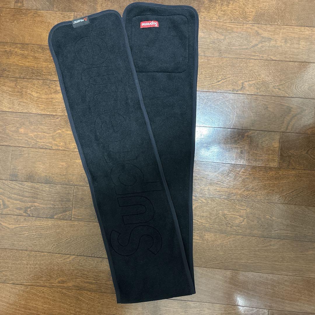 シュプリーム ブランケット フリース　マフラー　ブラック　ポーラテック 膝掛け