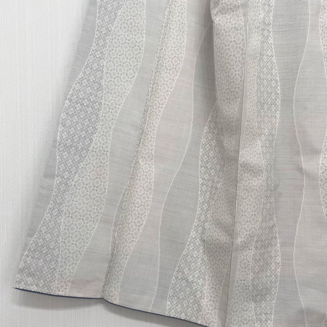 白大島　大島紬　袷仕立て