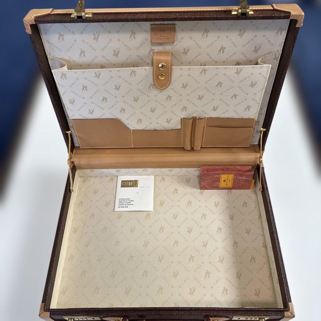 新品　エトロ　アタッシュケース　43×30×10