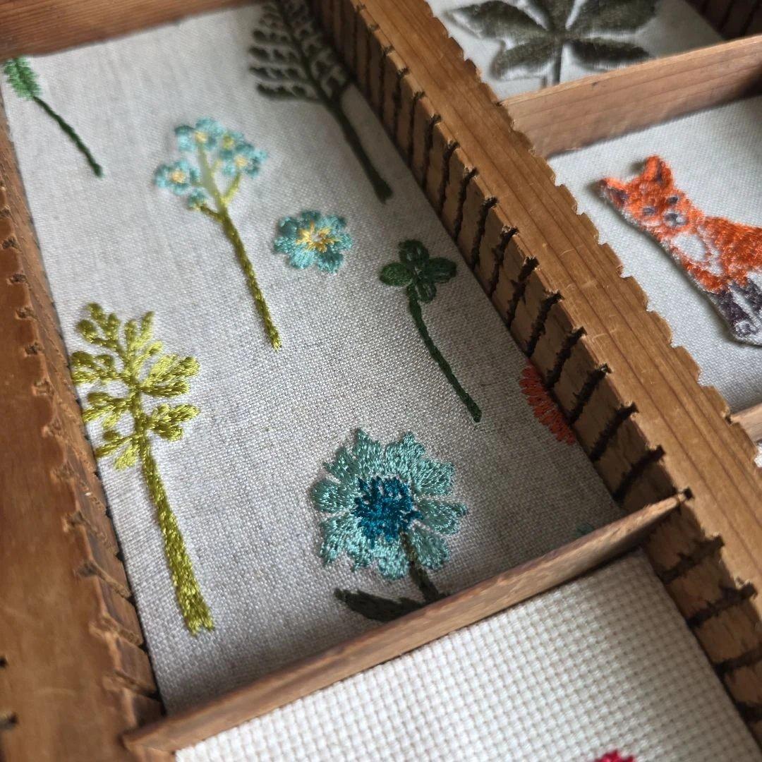 ❁ハンドメイドになります❁ Antique Art Tray Box