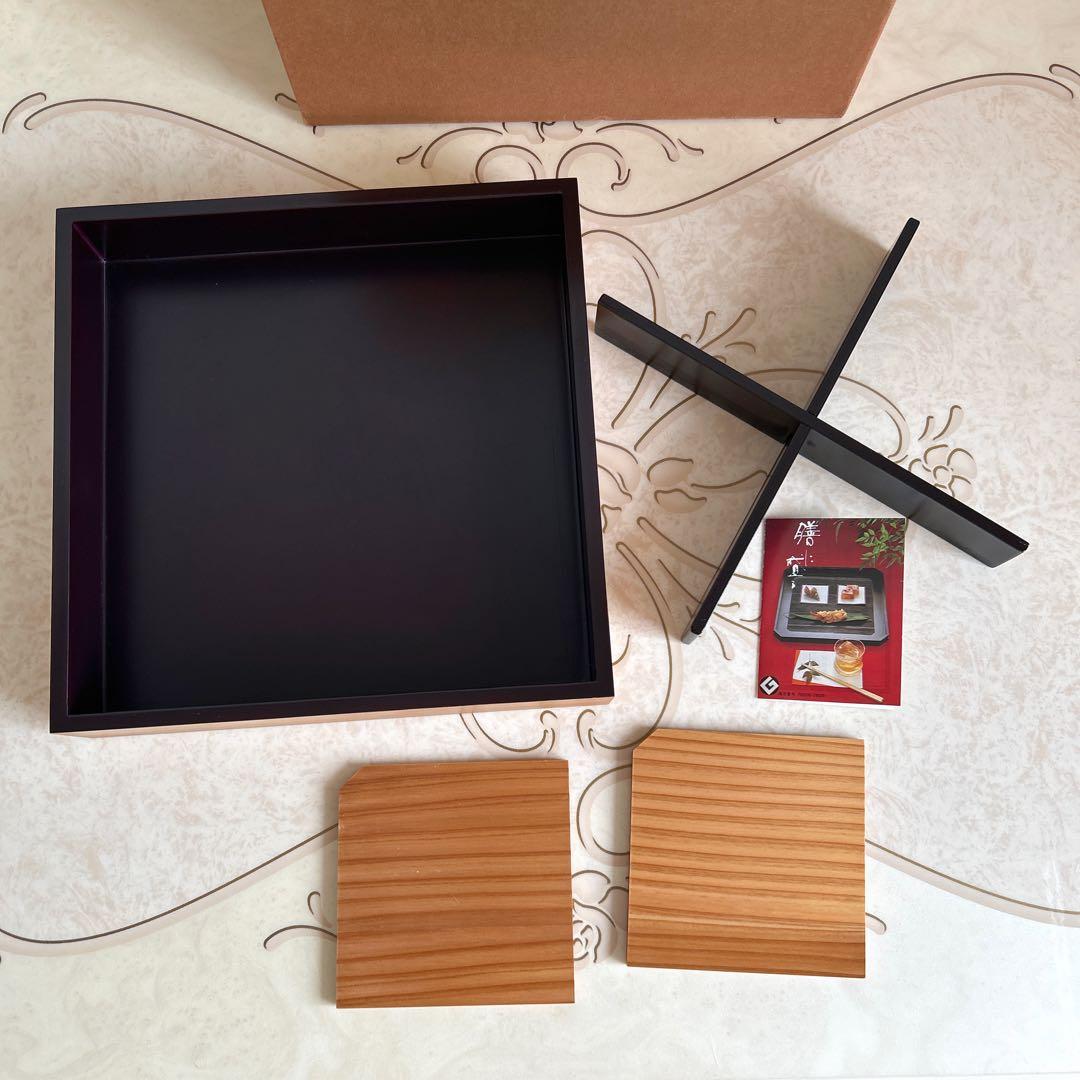 大館工芸社　大館曲げわっぱ　松花堂　おせち　お正月　お重　弁当箱　仕切り　内黒塗