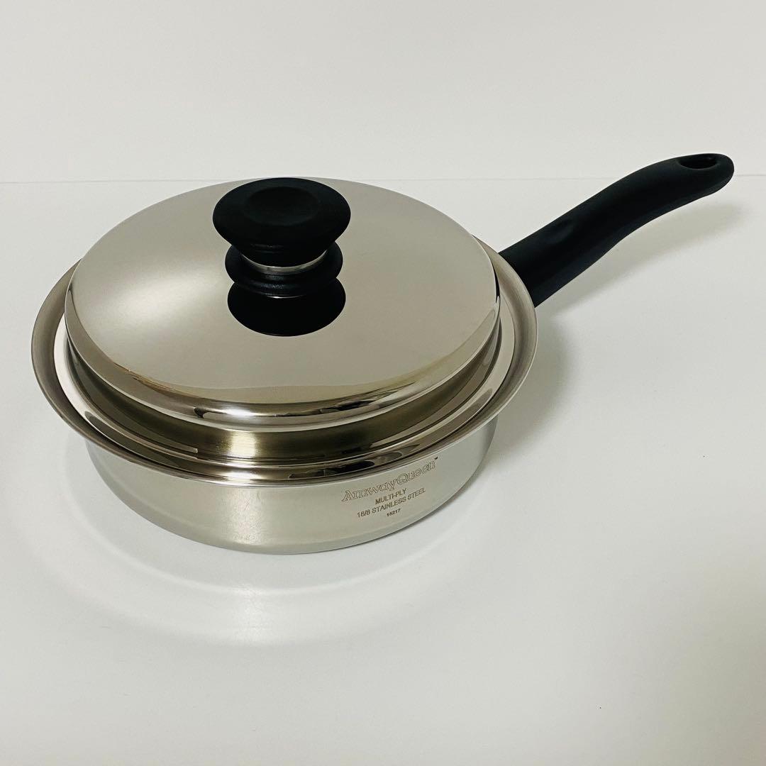 Amway アムウェイ 中フライパン 現行　高級鍋　新品未使用　ステンレス