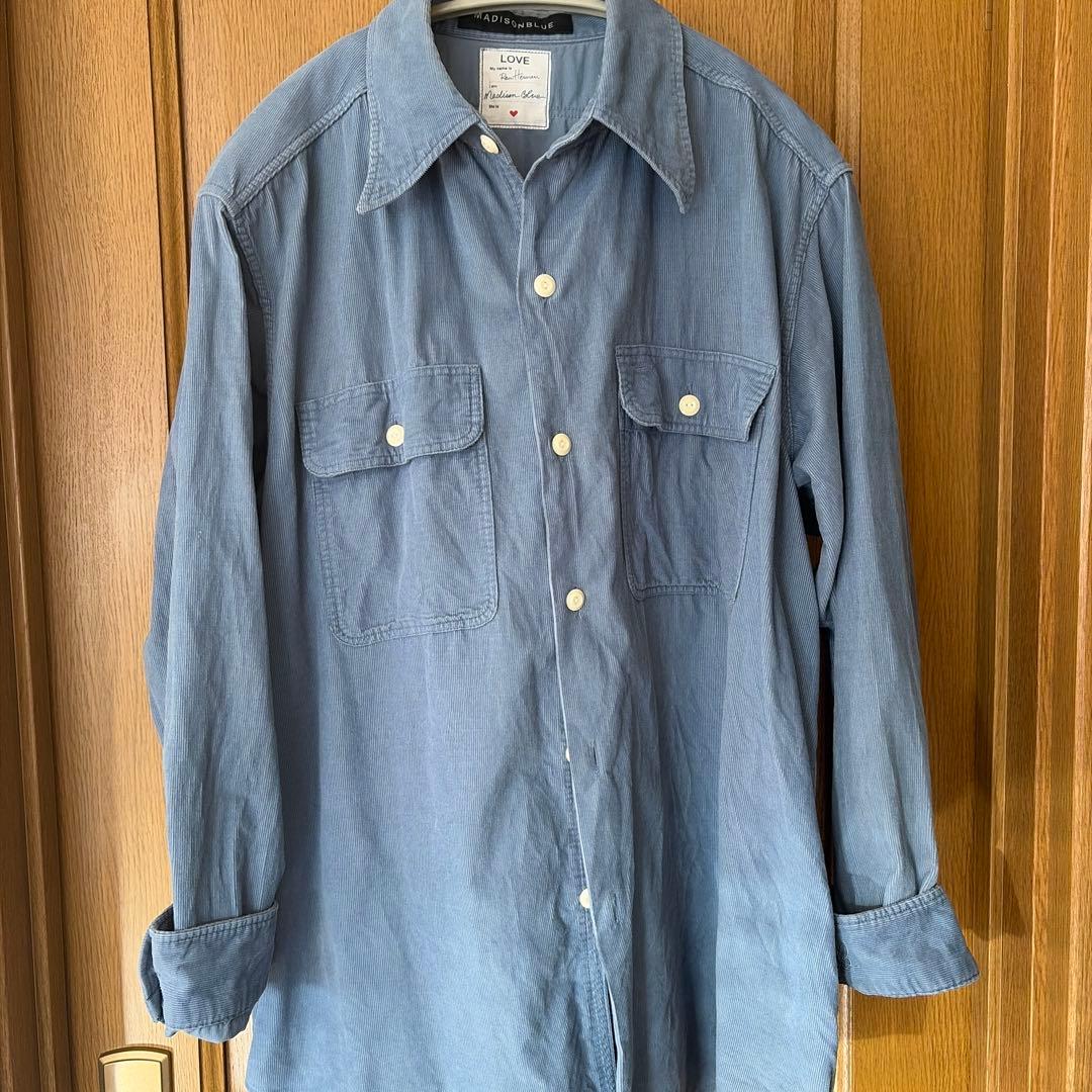 マディソンブルー　コーデュロイシャツ