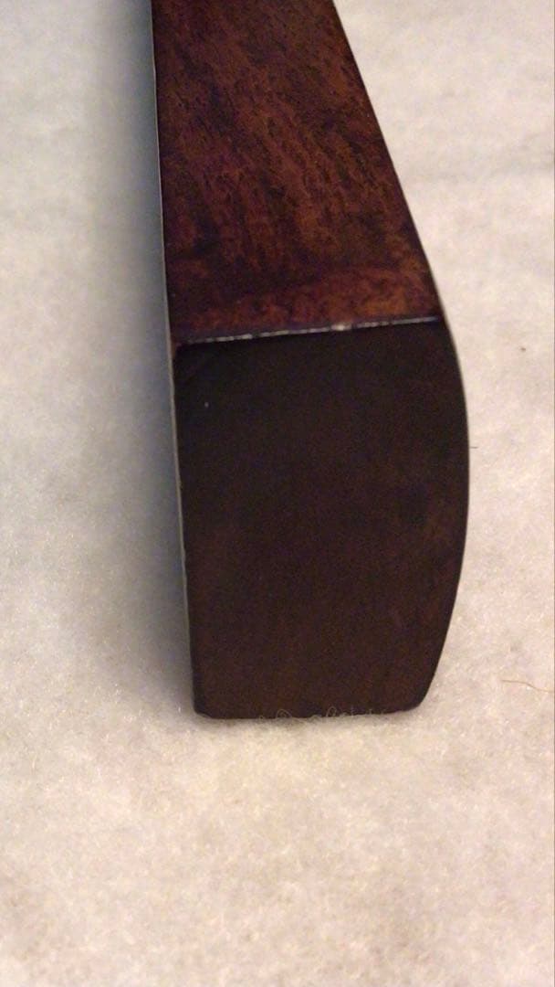 [未使用品]工芸品　文鎮　書文鎮　螺鈿細工　ペーパーウェイト　黒檀　ビンテージ品