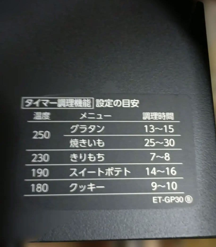 象印こんがり倶楽部マイコンオーブントースターET-GP30-BZ（新品）