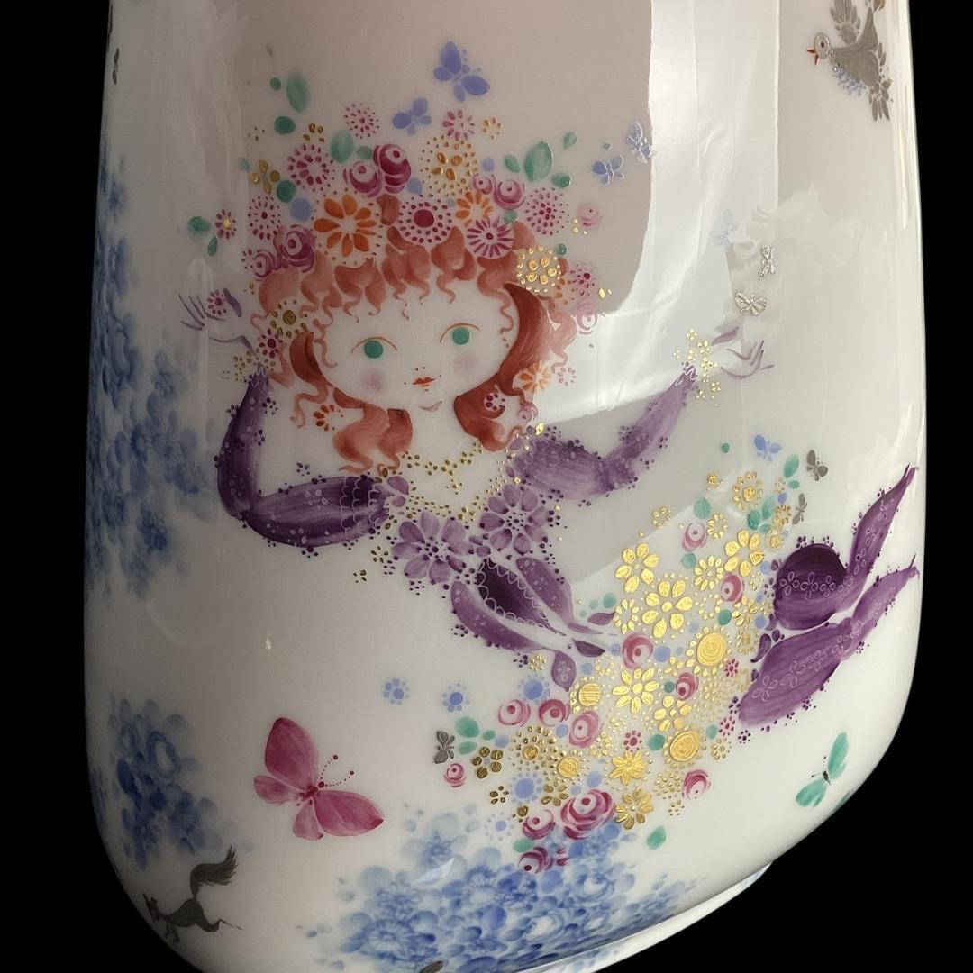 【超希少】マイセン 真夏の夜の夢 フラワーベース 花瓶 サマーナイトドリーム