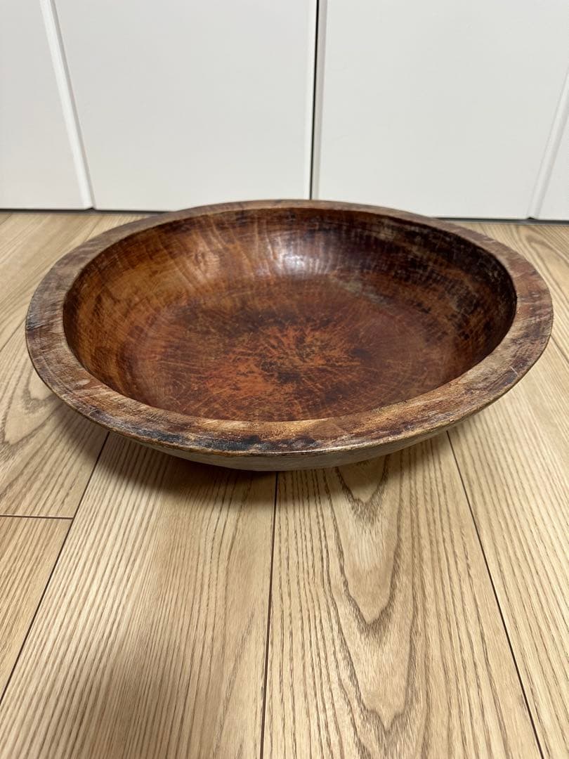 蕎麦こね鉢　木製 丸型ボウル　そば