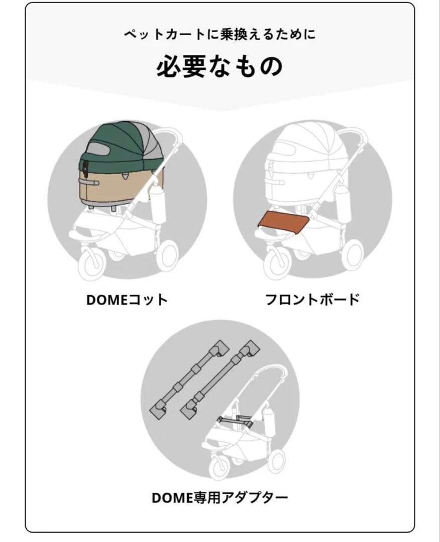 れいさん専用_AirBuggy ブラック ペットカート　枠以外